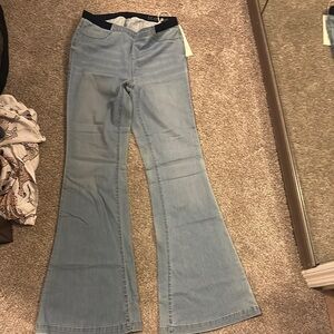 Women's Light Blue Flared Jeans